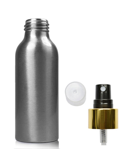 100ml Brushed Aluminium Premium Spray Bottle