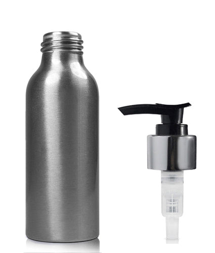 100ml Brushed Aluminium Lotion Bottle