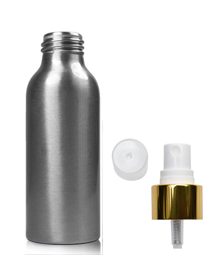 100ml Brushed Aluminium Premium Spray Bottle