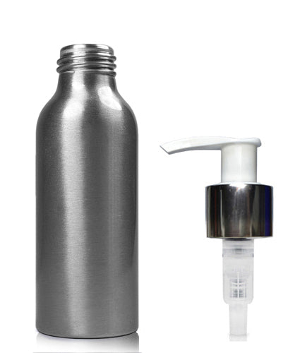 100ml Brushed Aluminium Lotion Bottle