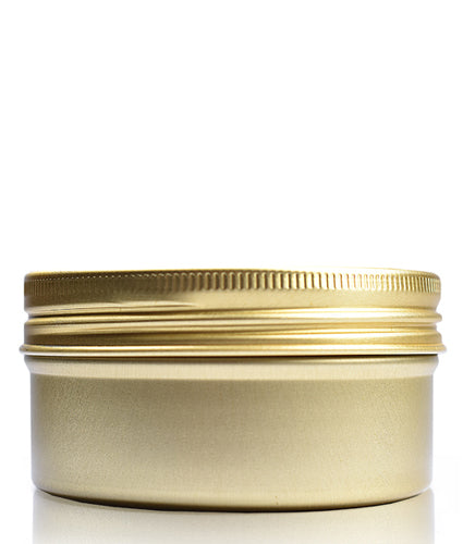 100ml Gold Aluminium Jar and Lid