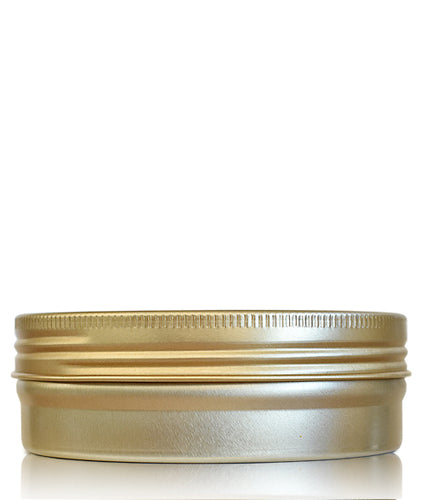 120ml Gold Aluminium Jar and Lid
