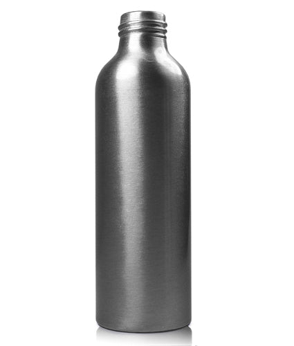 150ml Brushed Aluminium Bottle (24mm neck) (No Cap)