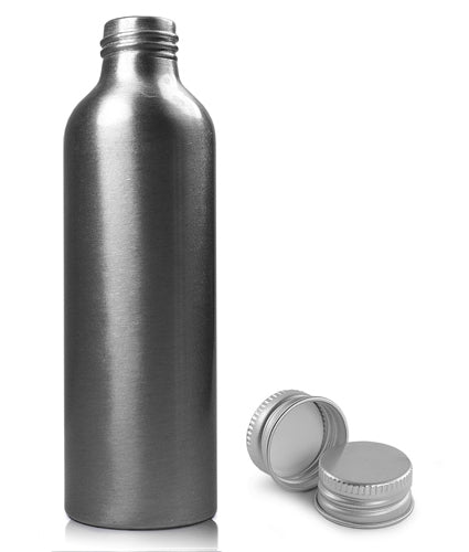 150ml Brushed Aluminium Bottle With Aluminium Cap