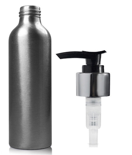 150ml Brushed Aluminium Lotion Bottle