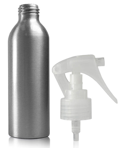 150ml Aluminium Bottle With Natural Mini Trigger Spray