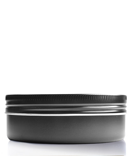 180ml Black Aluminium Jar and Lid