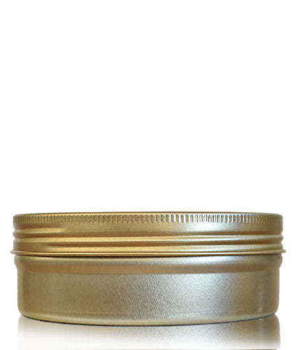 180ml Gold Aluminium Jar and Lid