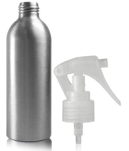 200ml Aluminium Bottle With Natural Mini Trigger Spray