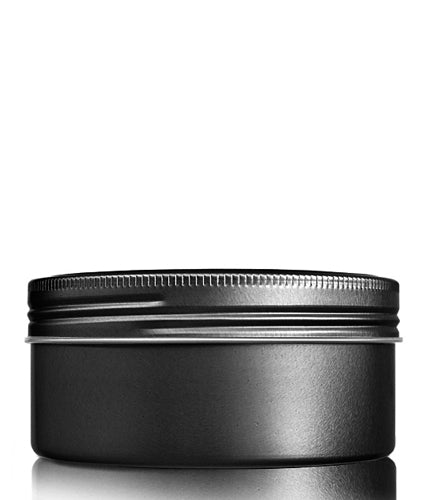 250ml Black Aluminium Jar and Lid