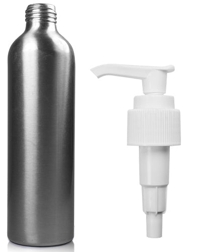 250ml Brushed Aluminium Lotion Bottle