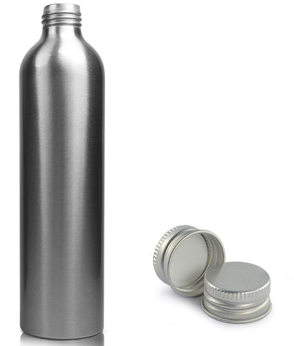 300ml Brushed Aluminium Bottle With Aluminium Cap