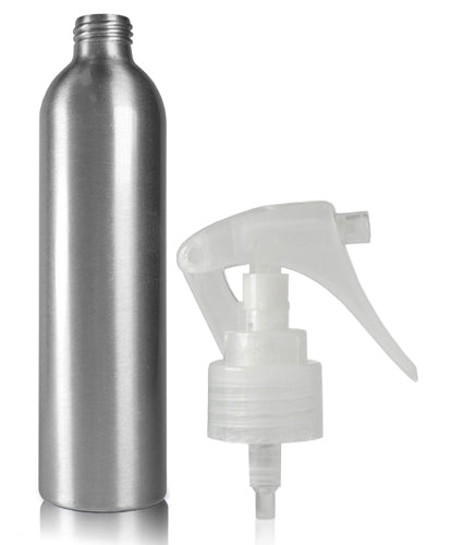 300ml Aluminium Bottle With Natural Mini Trigger Spray