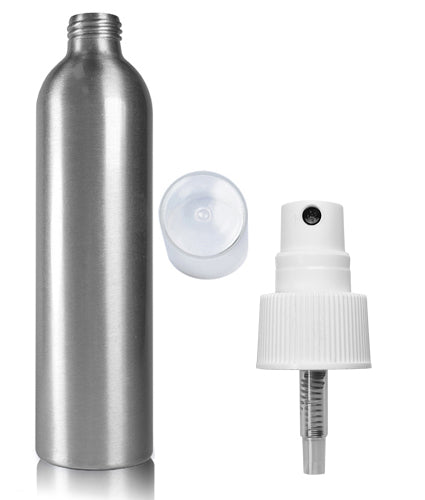 300ml Aluminium Bottle With Standard White Atomiser Spray