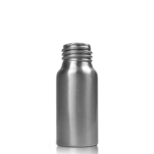 30ml Brushed Aluminium Bottle (24mm neck) (No Cap)