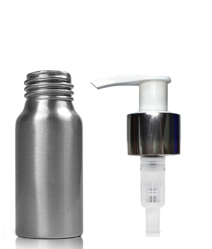 30ml Brushed Aluminium Lotion Bottle