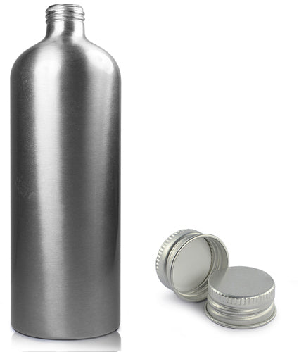 500ml Brushed Aluminium Bottle With Aluminium Cap