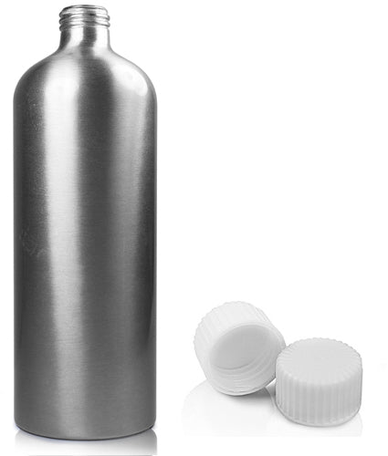 500ml Brushed Aluminium Bottle With Cap