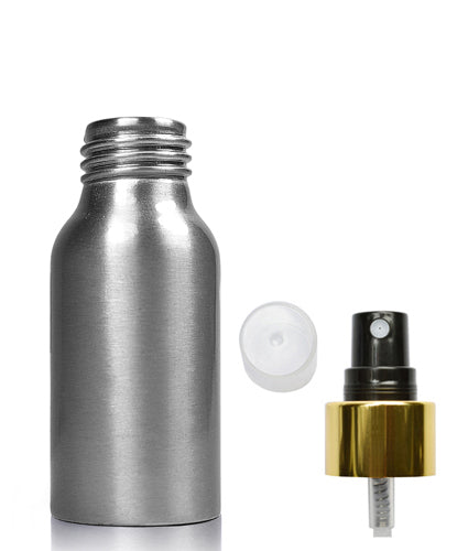 50ml Brushed Aluminium Premium Spray Bottle