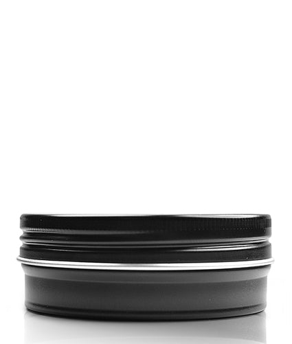 75ml Black Aluminium Jar and Lid