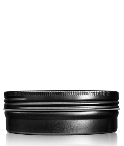 120ml Black Aluminium Jar and Lid