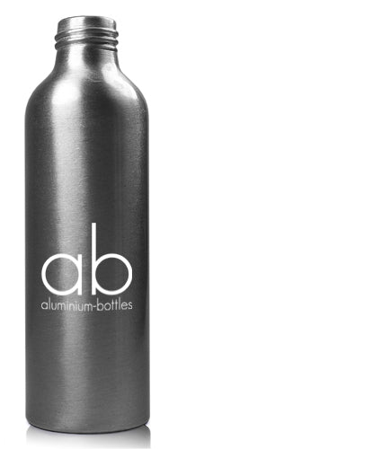 150ml Brushed Aluminium Bottle With Label