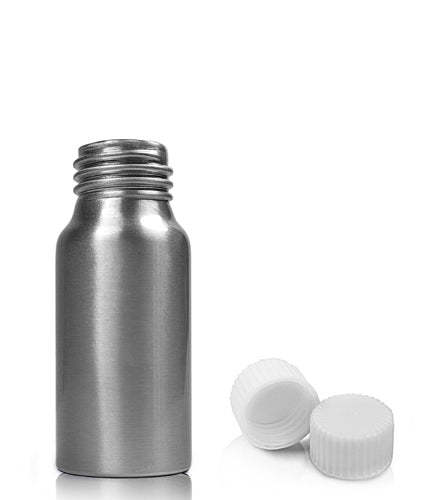 30ml Brushed Aluminium Bottle With Plast