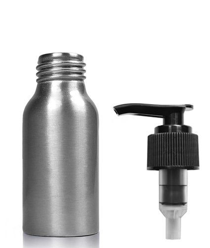 50ml Brushed Aluminium Lotion Bottle